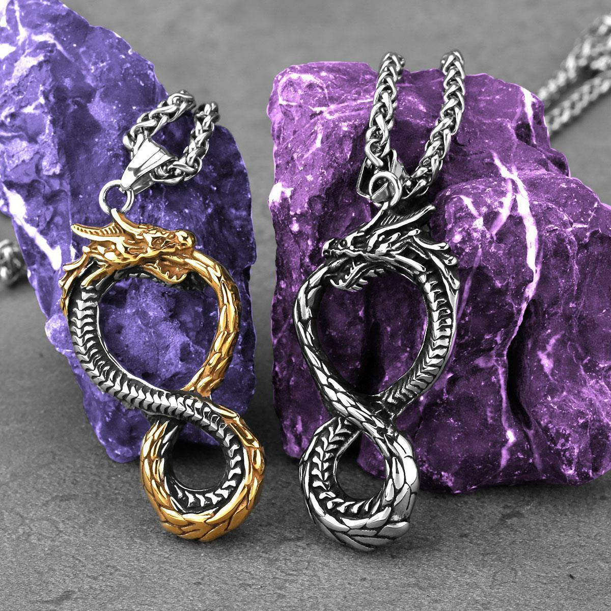 Infinity Dragon Necklace - Viking Century