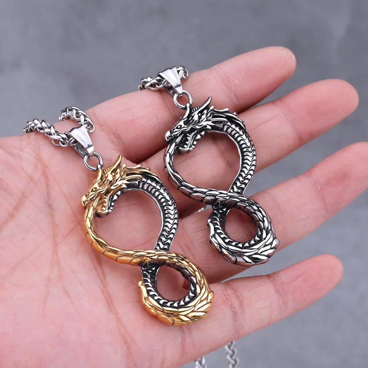 Infinity Dragon Necklace - Viking Century