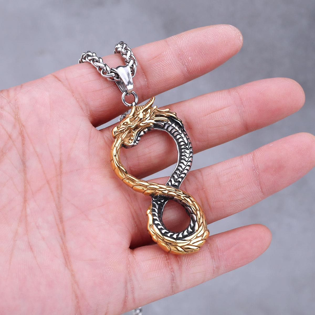 Infinity Dragon Necklace - Viking Century