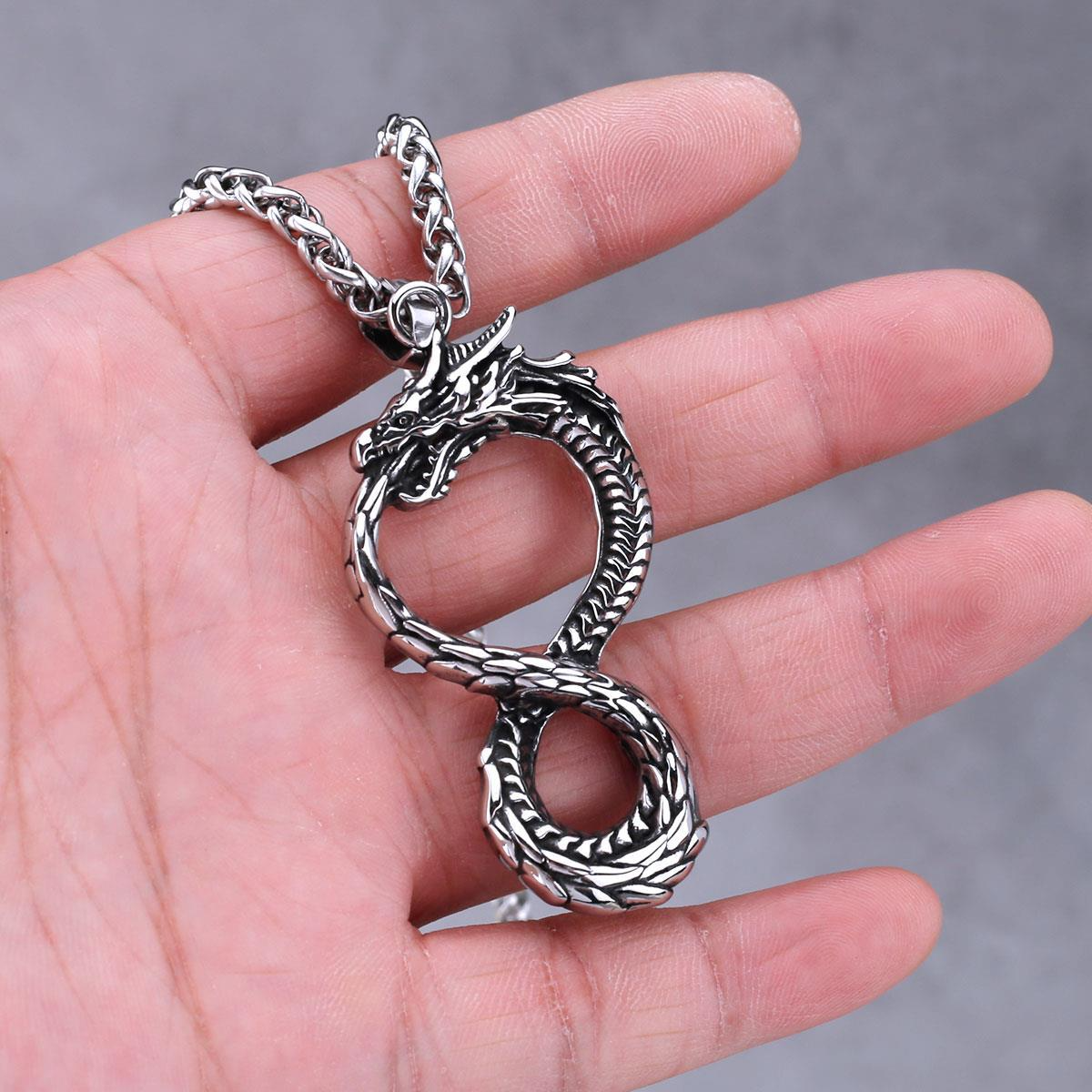 Infinity Dragon Necklace - Viking Century