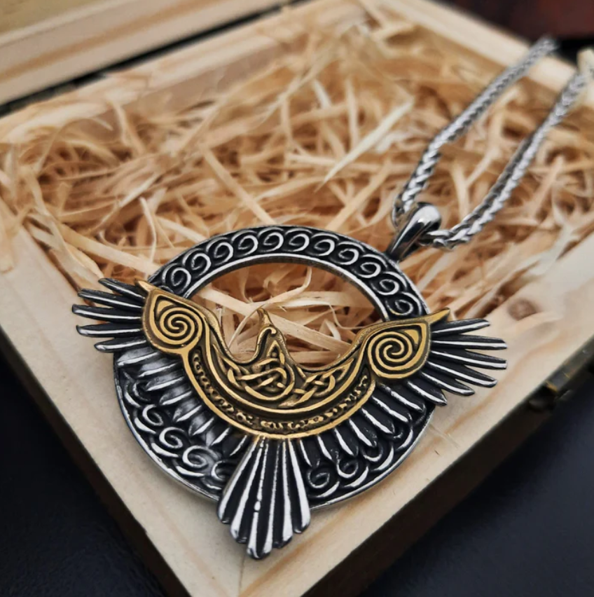 Odin's Raven Necklace Viking Century
