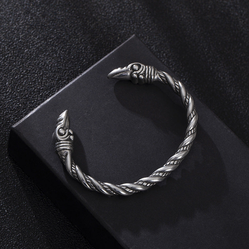 Raven's Vow Bracelet | Viking Men Jewelry