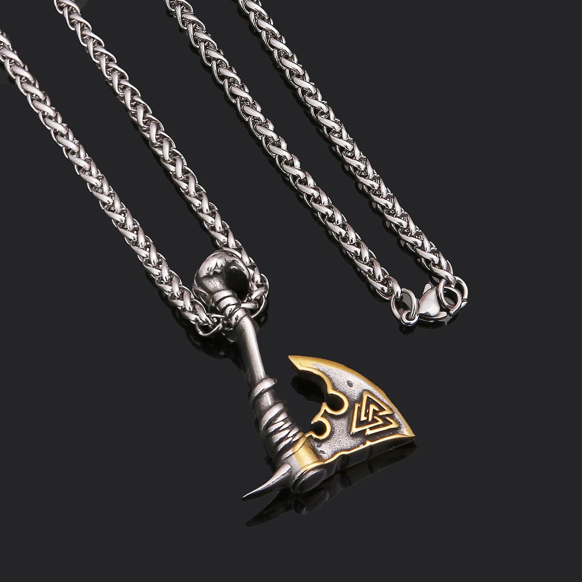 The Valknut Axe Necklace - Viking Century