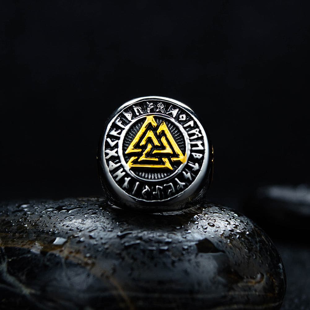 Viking Odin's Triangles Ring - Viking Century