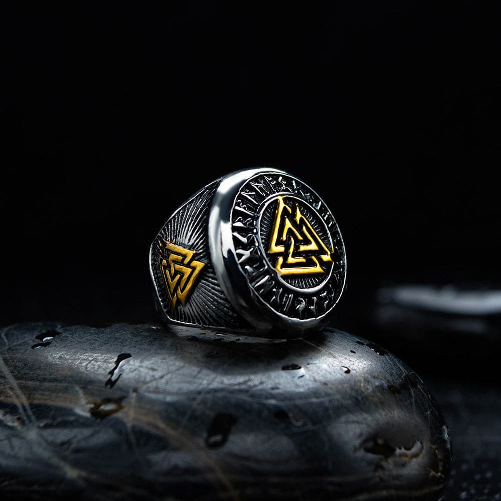 Viking Odin's Triangles Ring - Viking Century