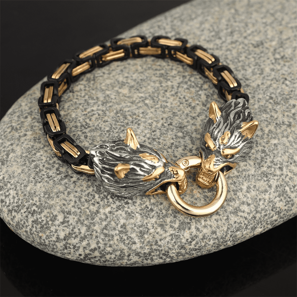 Viking Wolf Emperor Bracelet - Viking Century
