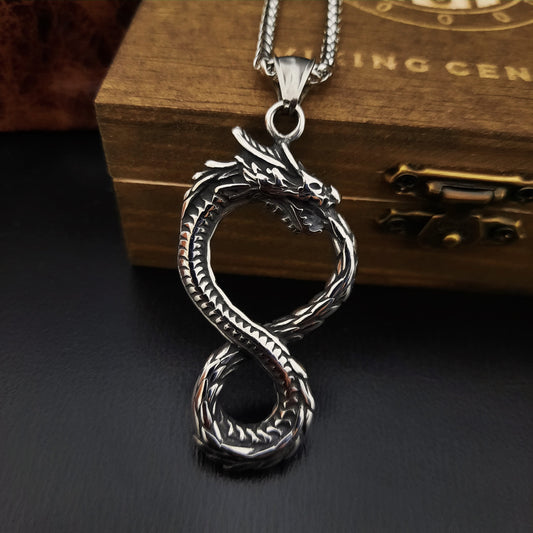 Infinity Dragon Necklace - Viking Century