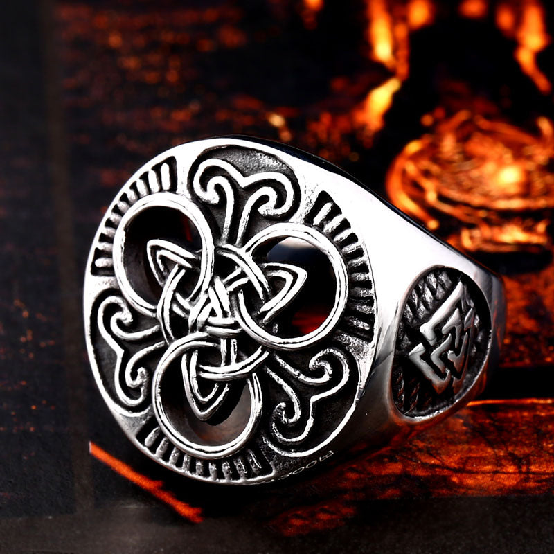 Eternal Knot Ring Stainless steel Men