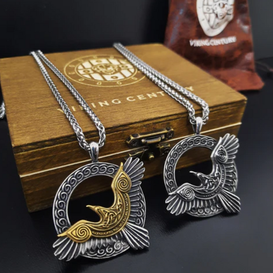 Odin's Raven Necklace Viking Century
