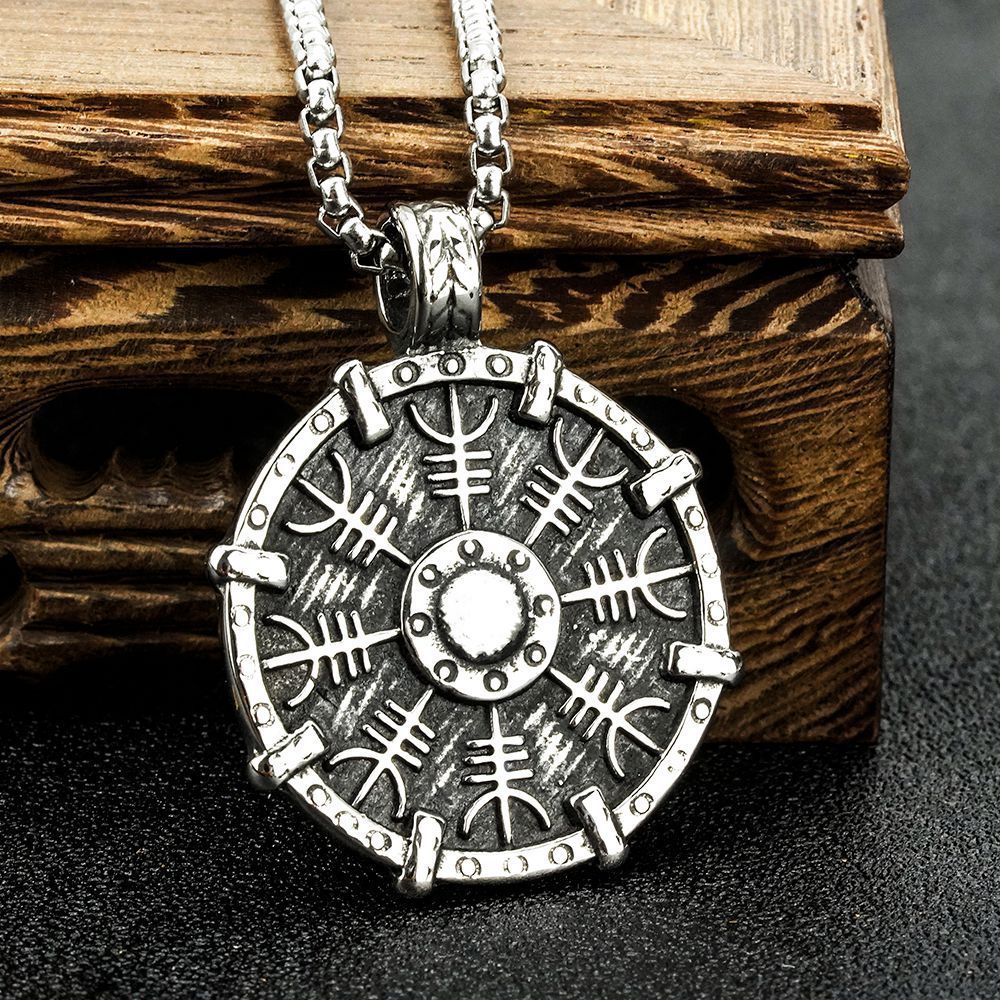 Vegvisir Shield Necklace