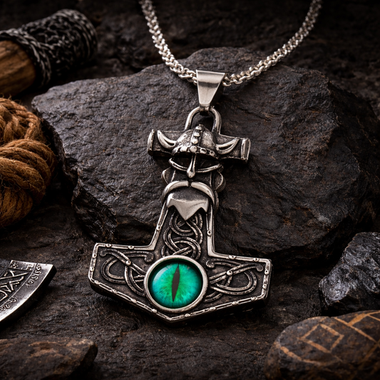 Mjolnir Dragon Eye Amulet