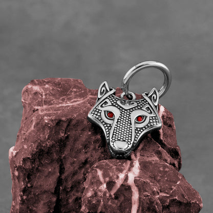 wolf head hoop earrings
