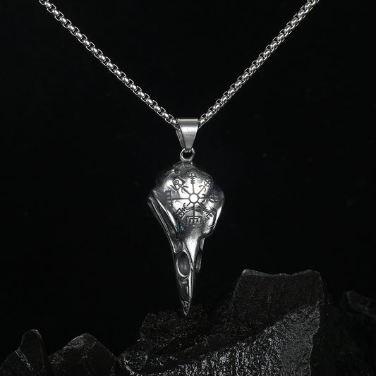 Raven Skull Pendant - Viking Century
