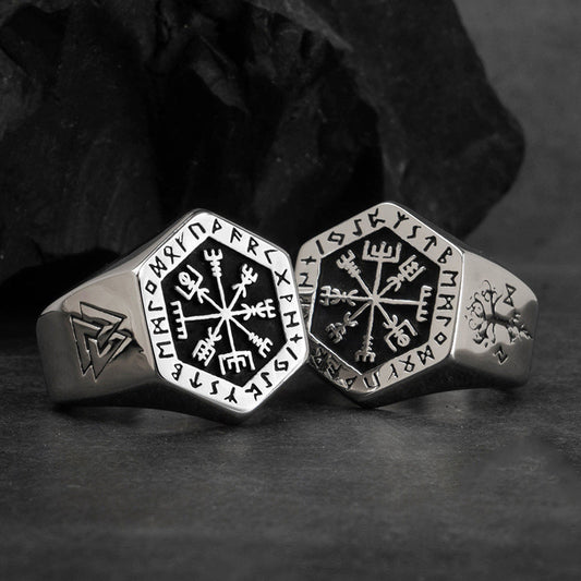 Viking Compass Ring