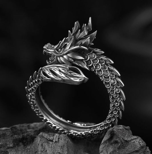 Adjustable Dragon Ring - Viking Century