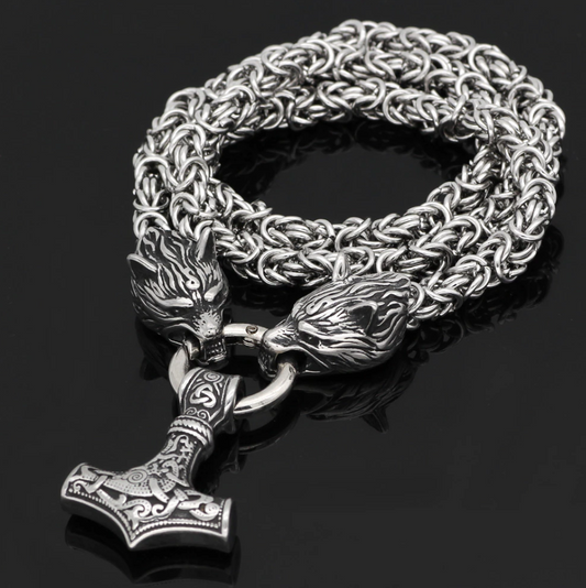 Thor's Hammer Protectors Necklace - Viking Century