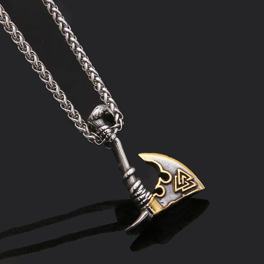 The Valknut Axe Necklace - Viking Century